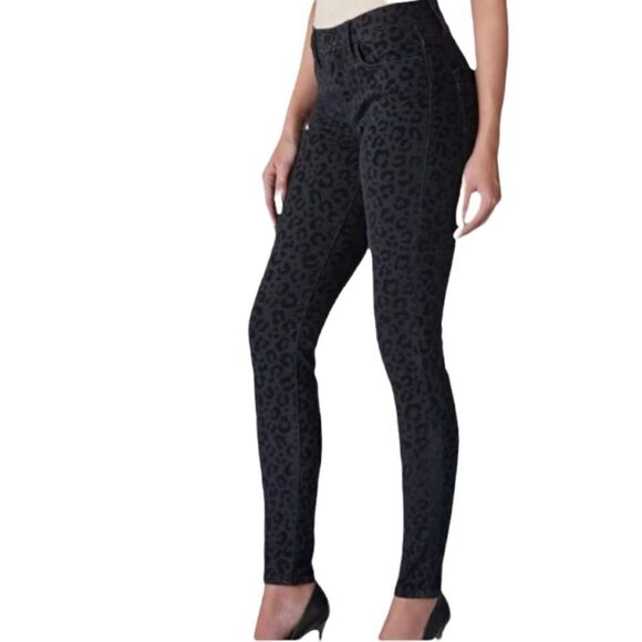 Rock & Republic Got Flocked Kashniere Leggings 4 - Picture 1 of 16